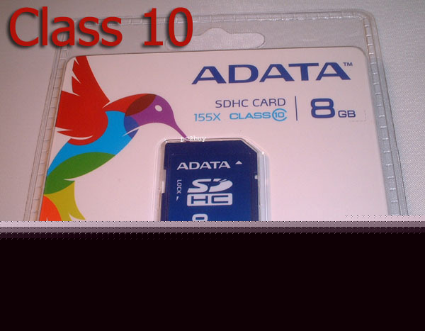 A-data 8GB class 10 155X turbo sd sdhc memory card 8G