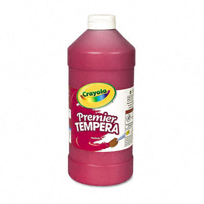 Binney & smith premier tempera paint, red, 16 ounces