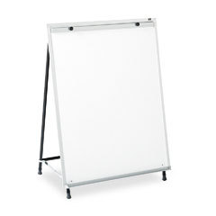 Dry-erase easel, steel frame, 29 X40 -70 , black alumin