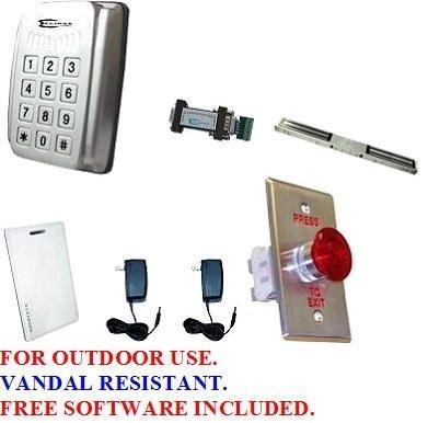 Dual door access control kit with dual 600LB lock