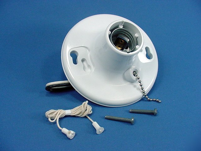Leviton lamp holder light socket pull chain lampholder