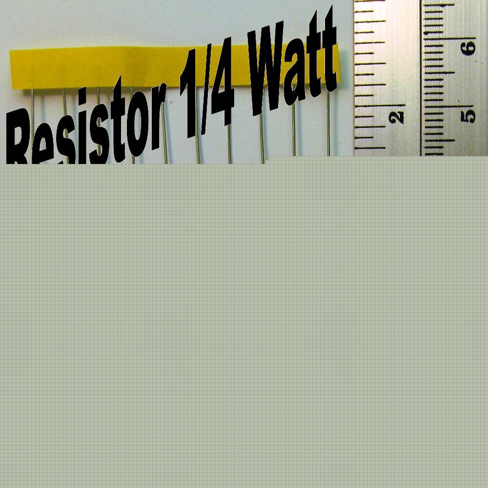 Lot 10 pcs resistors kit 1/4 watt 5% kilo ohm mega ohms