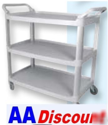 New bus utility cart heavy duty trolley prep grey