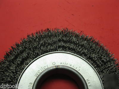 New weiler 6â€ crimped .0118 wire wheel wide face