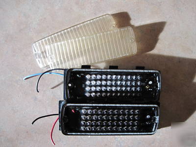 Whelen 500 series led lights (pair) clear lenses