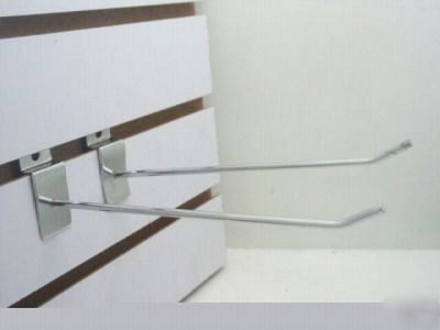 100 metal slatwall grid peg hooks 10CM size