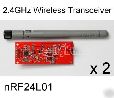 2 x 2.4G wireless NRF24L01 module with power amplifier 