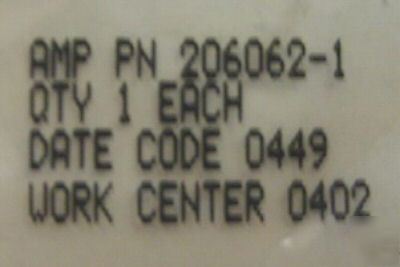 Amp 206062-1 conn cable clamp cpc size 11 black