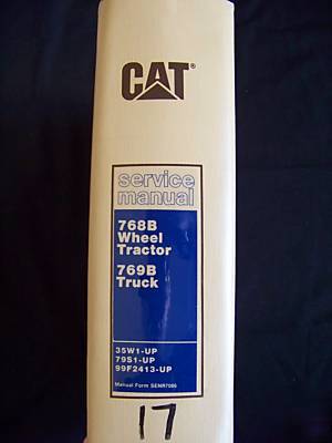 Caterpillar 768B 769B wheel tractor cat service manual 