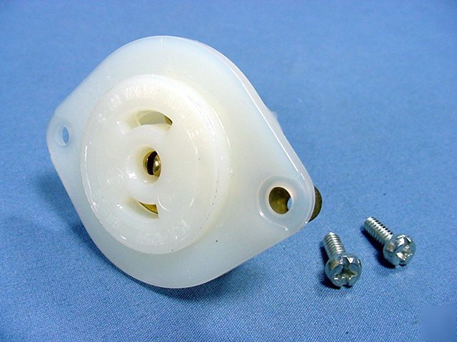 Leviton ML2 midget locking flanged outlet ML2R 15A 125V