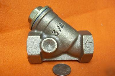 New cim bronze wye strainer 3/4