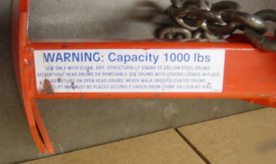 Wesco top-grip drum lifter / barrel lifter - 55 gallon.