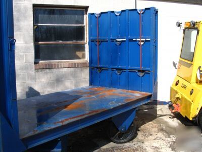 Baggage cart trailer for tug ground support equipment