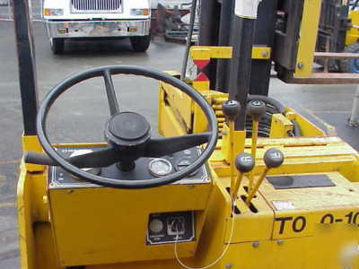 1990 drexel narrow aisle swing mast electric forklift 