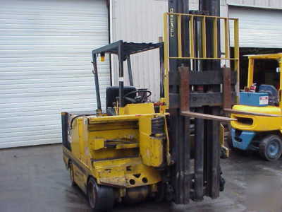 1990 drexel narrow aisle swing mast electric forklift 