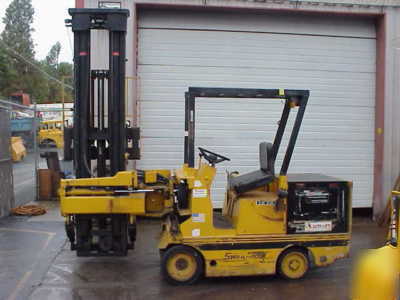 1990 drexel narrow aisle swing mast electric forklift 