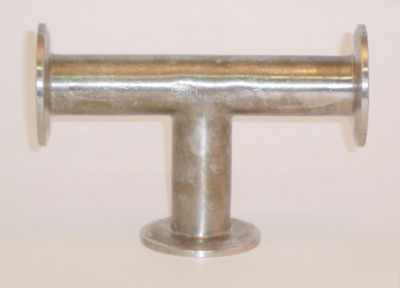 316L stainless tee sanitary tri clamp 1.5