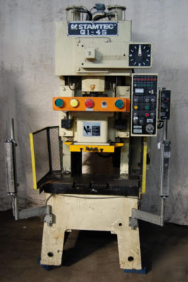 45 ton stamtec open back gap frame press #25885