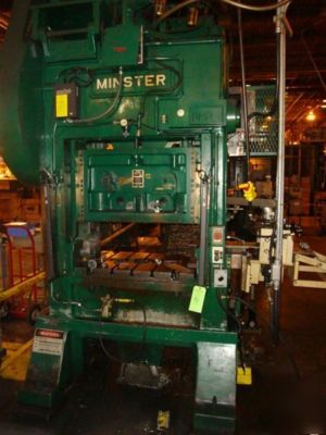 60 ton minster strghtside double crank press vari-speed