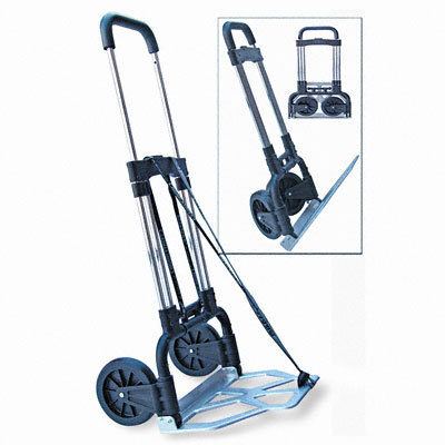Adjust presentation hand truck, 275LB cap. black/chrome