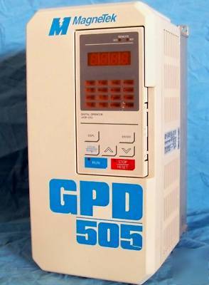 Magnetek gpd 505V-BOO8 5HP vfd 380-460 in/ 0-460 out 3P