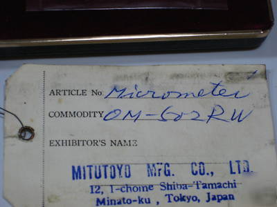 Mitutoyo dial calipers no. 505 - 629 over 50 years old