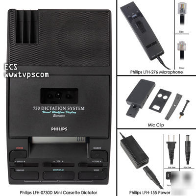 Philips 730-d 730D mini cassette dictator