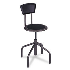 Safco diesel industrial stool with back