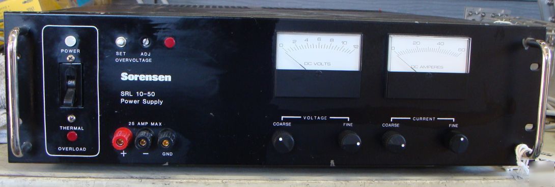 Sorenson model srl 10-50 power supply
