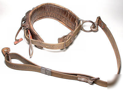 Vintage klein buhrke lineman pole tree climbing belt