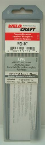Weldcraft tungsten electrode rare earth 1/8