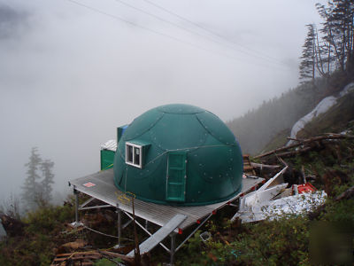 Haiti red cross disaster shelter, solar dome, wind, led