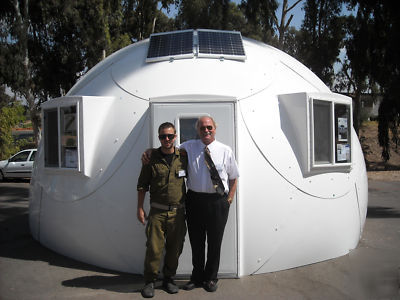 Haiti red cross disaster shelter, solar dome, wind, led