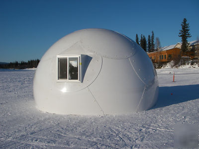 Haiti red cross disaster shelter, solar dome, wind, led