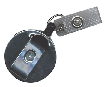 Large retractable card holder clip