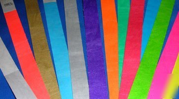 2000+ strong tyvek wrist bands: pick & mix your colours