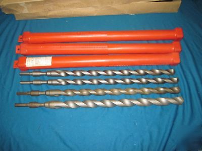4 carbide tipped percussion bits 7/16 hex shank 23.5
