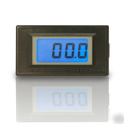 New 3Â½ digital blue lcd dc 0~Â±200V volt panel meter 