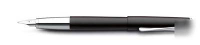 New lamy studio fp matt laquered steel black broad 