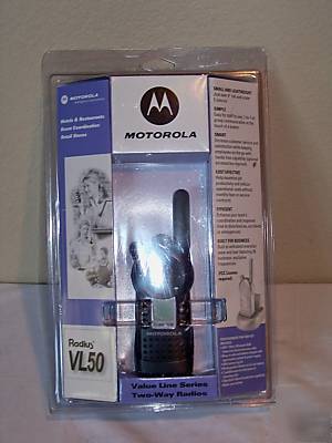 New motorola radius VL50 bussiness two way radio cls