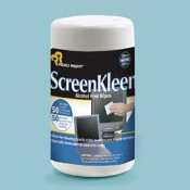 Advantus screenkleen monitor screen pop-up wet wipes