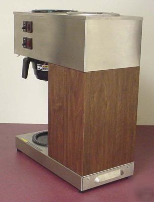 Bunn vpr pourover commercial coffee brewer woodgrain