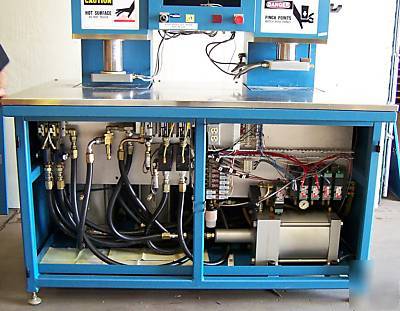 Milwaukee cylinder hydraulic dual press heated platten