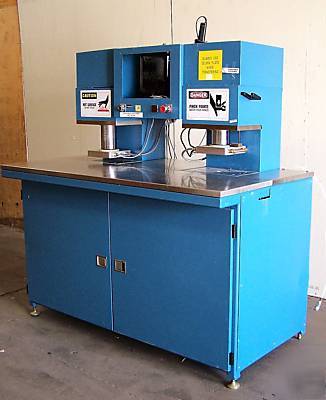 Milwaukee cylinder hydraulic dual press heated platten