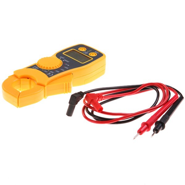 New 3 1/2 digit lcd clamp multimeter ac/dc meter tester 