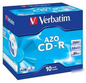 New verbatim cd-r 52X 10 pack jewel case