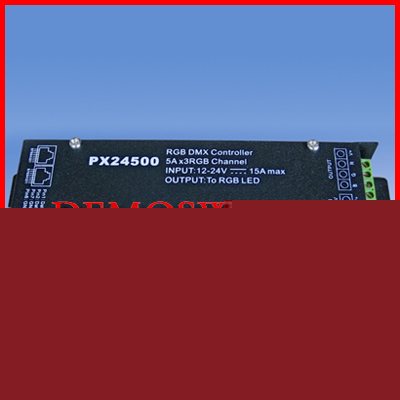 PX24500 3CH dmx dcoder rgb led controller dc 12-24V