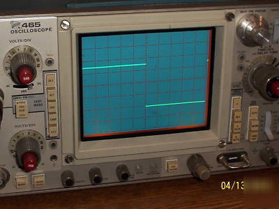 Tektronix model 465 oscilloscope, working 