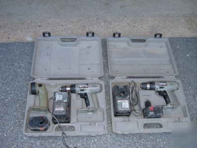 Tools porter cable drills & flashlight cordless works 
