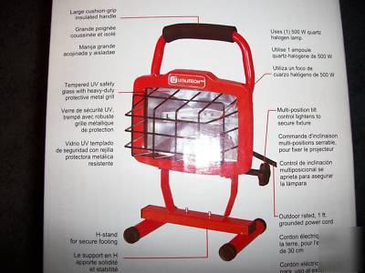 New utilitech 500 w portable worklight